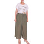 Ladies Palazzo Women Pleated Trouser Wide Leg Chiffon Pants