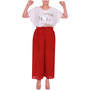 Ladies Palazzo Women Pleated Trouser Wide Leg Chiffon Pants