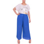 Ladies Palazzo Women Pleated Trouser Wide Leg Chiffon Pants