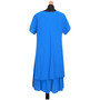 Women Dress Ladies Frill 2layered