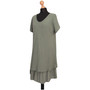 Women Dress Ladies Frill 2layered