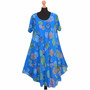 WOMEN DRESS LADIES MAXI DRESS PRINTED SHORT SLEEVE SUMMER HOLIDAYS CASUAL