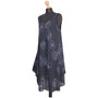 WOMENM SLEEVELESS DRESS LADIES PRINTER SKATER DRESS MAXI SUMMER HOLIDAYS CASUAL