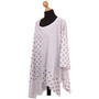 WOMENM PLUS SIZE TOP LADIES PRINTED ITALIAN POLKA DOTTED TOP SUMMER HOLIDAYS CASUAL
