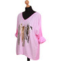 LADIES V NECK TOP WOMEN PRINTED FOIL ANIMAL LEOPARD T SHIRT