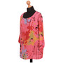 Italian Colored Splash Printed Top Plus Size