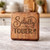 Set of 6 Engraved Wooden Coasters with storage caddy from the “Tipsy” Series