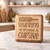 Set of 6 Engraved Wooden Coasters with storage caddy from the “Tipsy” Series