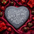 Set of 4 Engraved Slate Coasters with storage caddy from the “My Heart” Series