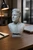 Custom white 3D-printed portrait bust with personalized pedestal