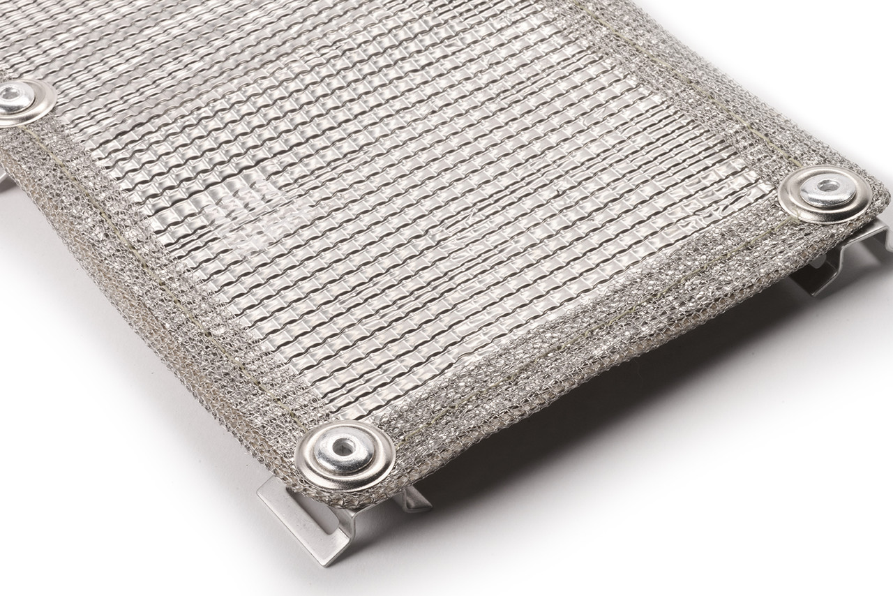 Stainless Steel Clamp-On Heat Shield, 6" x 2 ft