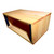 Ready-To-Ship 4-Space Studio Rack, 12" Deep, Colonial Maple stain