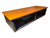 Ready-to-ship Double-bay 4U studio rack (8U total), 15 1/4" depth, two-tone stain, top venting FREE SHIPPING