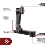 PG-02 LR MK2 Side-Mount Pano-Gimbal Head: Arca Lever Clamp