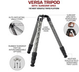Versa-34L Tall Carbon Fiber Tripod: SureGrip™ Apex