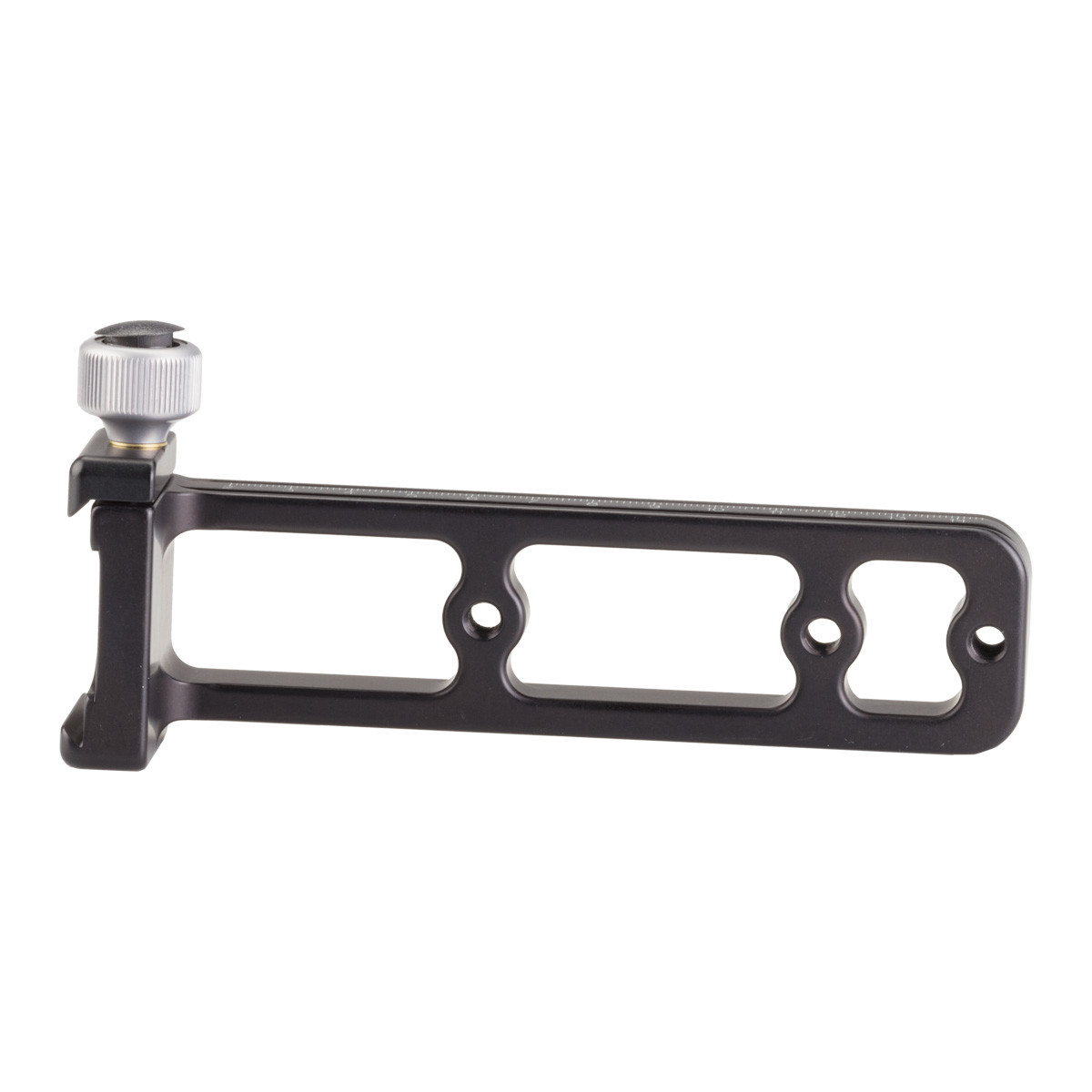 Multi-Purpose Arca Rail with Integrated 90-Degree Screw-Knob Clamp