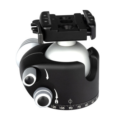 BH-55-ARC Ball Head: RRS-LOCK® Arca Lever Clamp