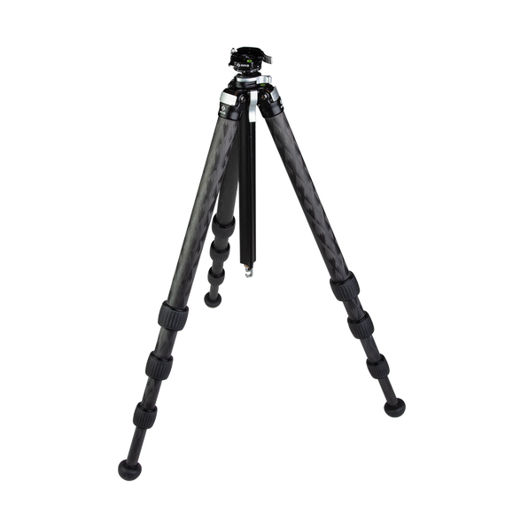 Ascend-14L-BH Tall Carbon Fiber Travel Tripod: Built-In Ball Head