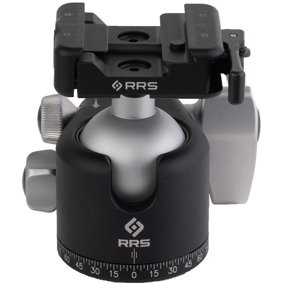 BH-40-SCR Ball Head: RRS-LOCK Dual Arca/Pic Lever Clamp