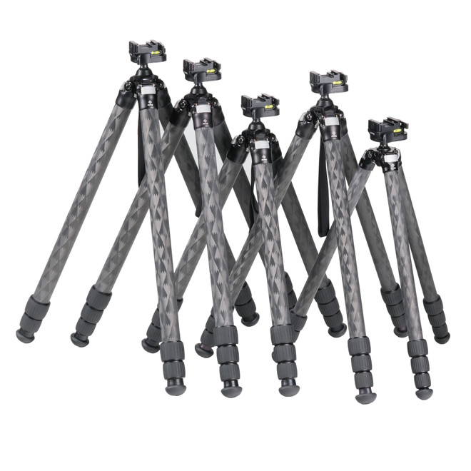 TFCT-34L Tall Carbon Fiber Shooting Tripod with Anvil-30-ARC | Made in ...