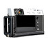 angled rear view of Fuji X100VI L-Bracket and Grip Set  on camera