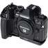 Really Right Stuff BOM-1 L Bracket For Olympus OM-1 Mark 1 and Mark 2 Iso View on camera, Base Plate Only