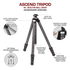 Ascend Tripod Infographic with built-in head