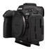angled side view of R5 MKII Base Plate Only on camera