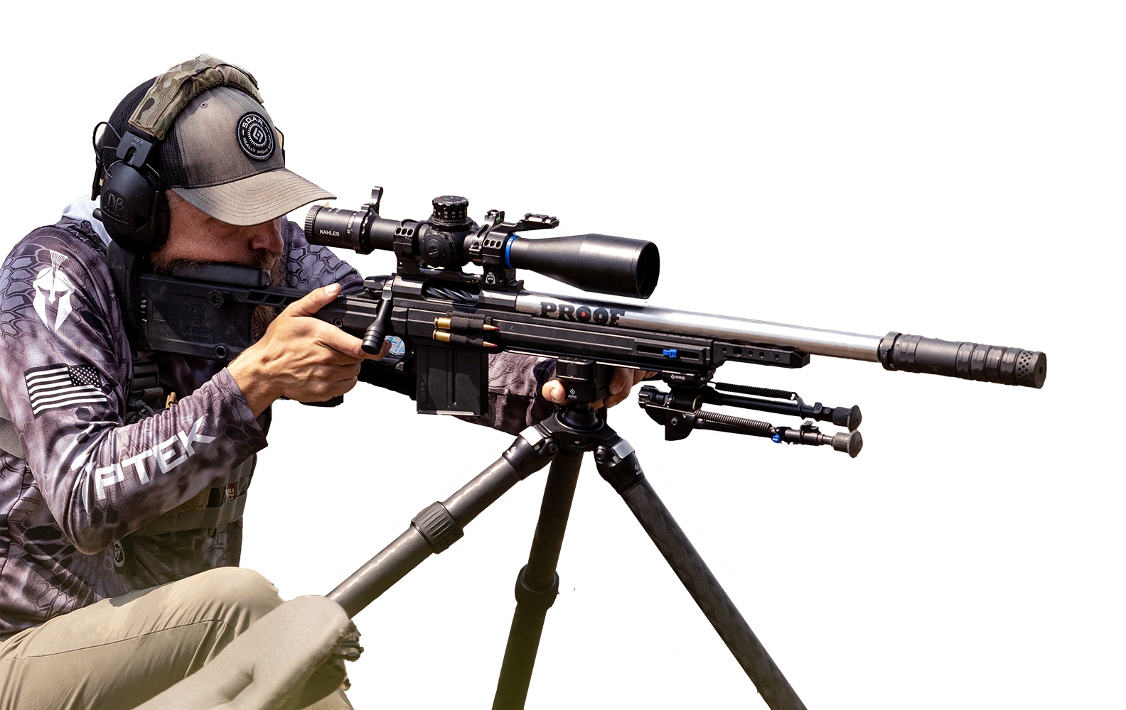 Versa-22i or 22iC on tripod with a rifle