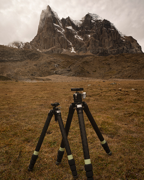 Brandt Ryder camera gear in the mountains of Peru with RRS tripods and heads
