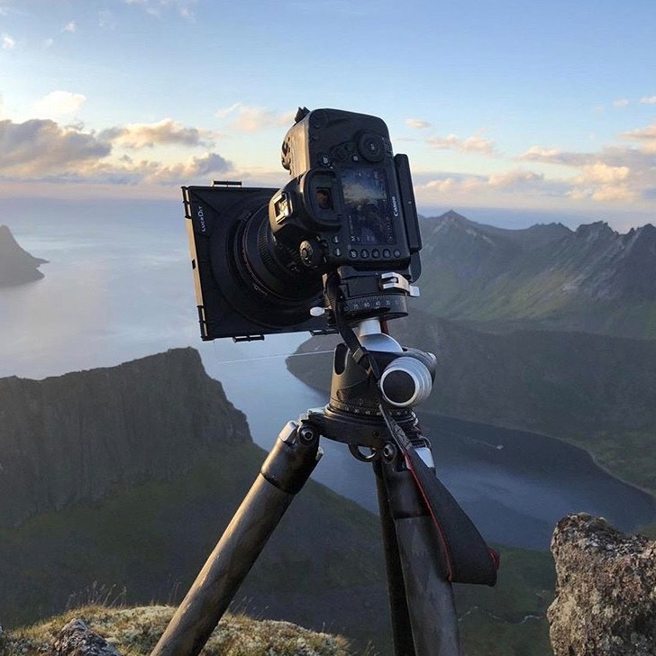 BH-55 PC-LR camera with filter over the ocean