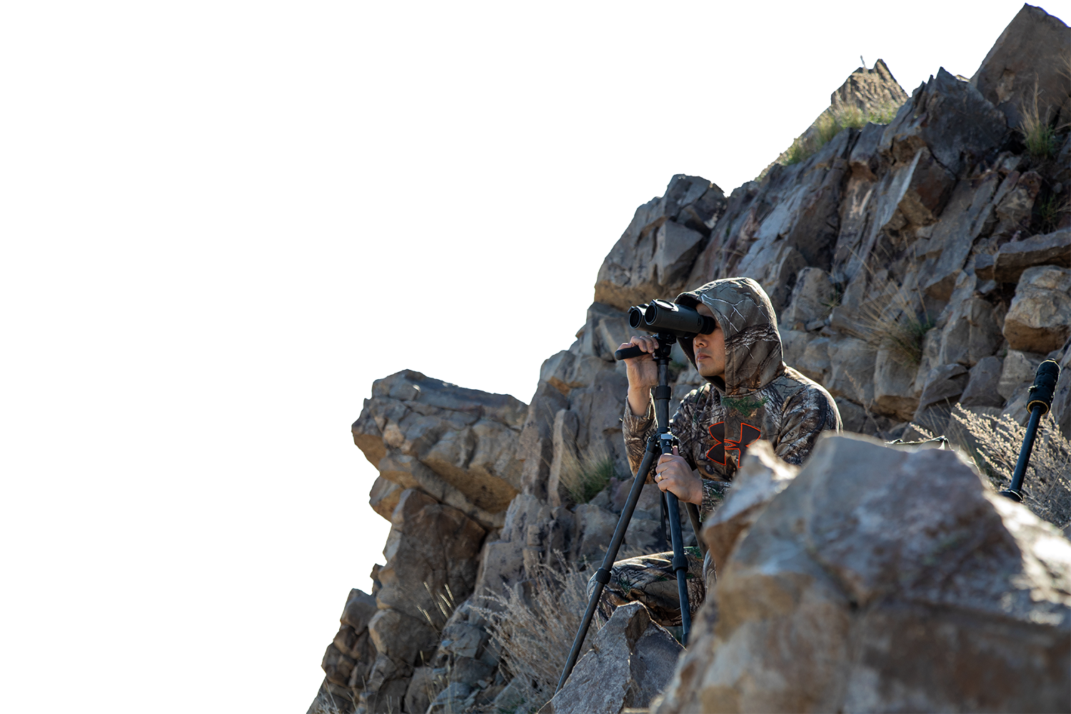 Center Column Riser with Vectronix binos