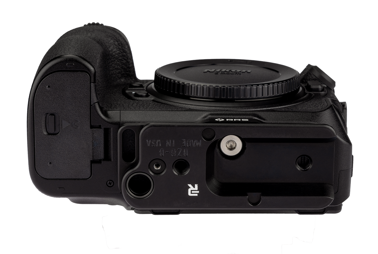 Nikon Z8 camera bottom with base plate