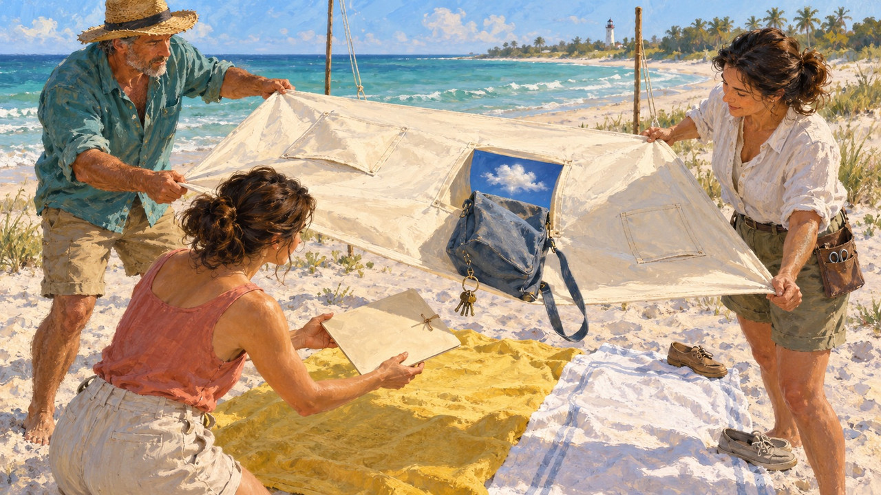 Boca Grande: Florida Man and the Awning Full of Sky