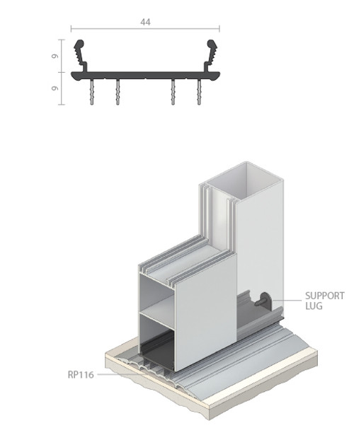 RP89 PVC Door Seal 1000mm