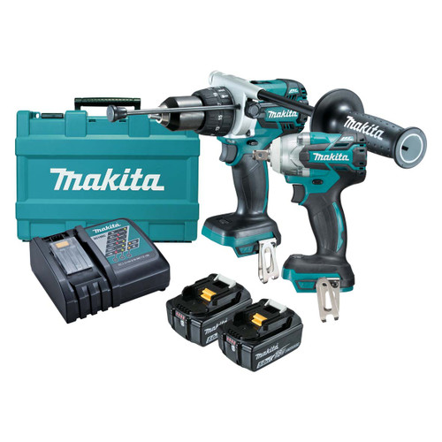 Mobile 2 Piece Combo Kit - DHP481Z, DTW281Z, 2 x BL1850B, DC18RC, Carry Case