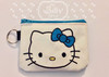 Top Zip Card Pouch Happy Kitty