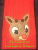 5x7 Rudy Reindeer Peeker 5x7 Rudy Reindeer Peeker