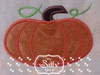 Both 4x4 & 5x7 Pumpkin Applique