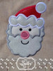 Both 4x4 & 5x7 Santa Applique