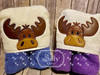 Both 4x4 & 5x7 Moose Peeker Pair (Boy and Girl)