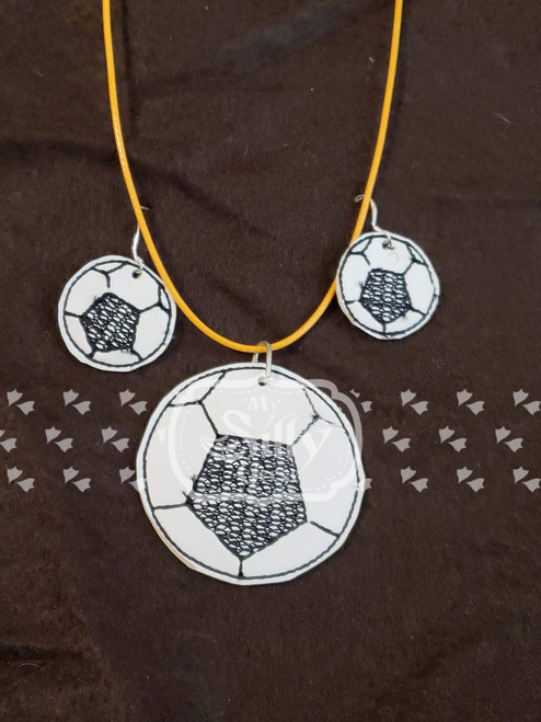 4x4 Soccer Jewelry (Earrings and Necklace Set)