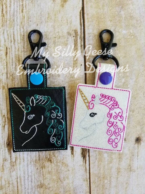 Key Chain Unicorn Sketch
