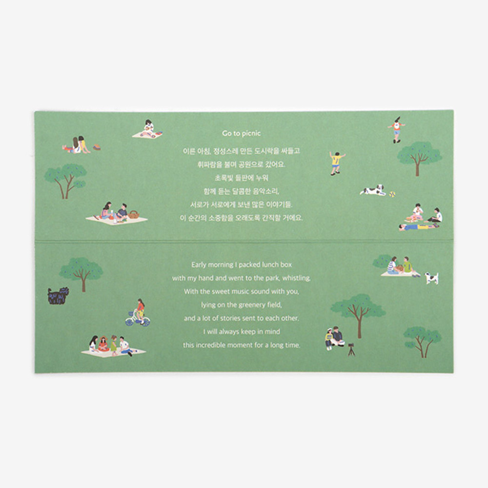 Comes with a tin case box - Dailylike Go to picnic 10 masking tapes set with tin case