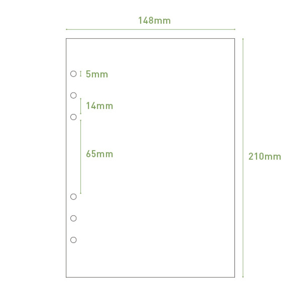 Life 6 Ring A5 Planner Refill