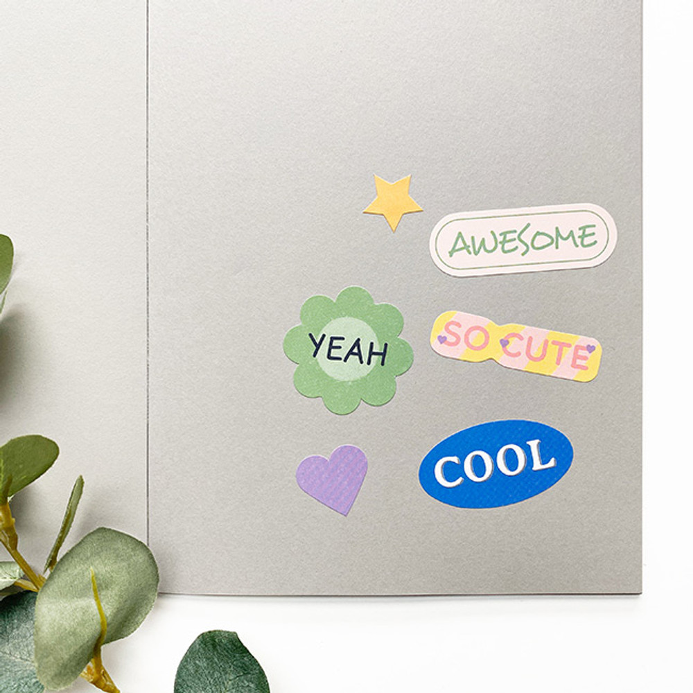 Lettering - O-CHECK Spring come removable paper deco sticker