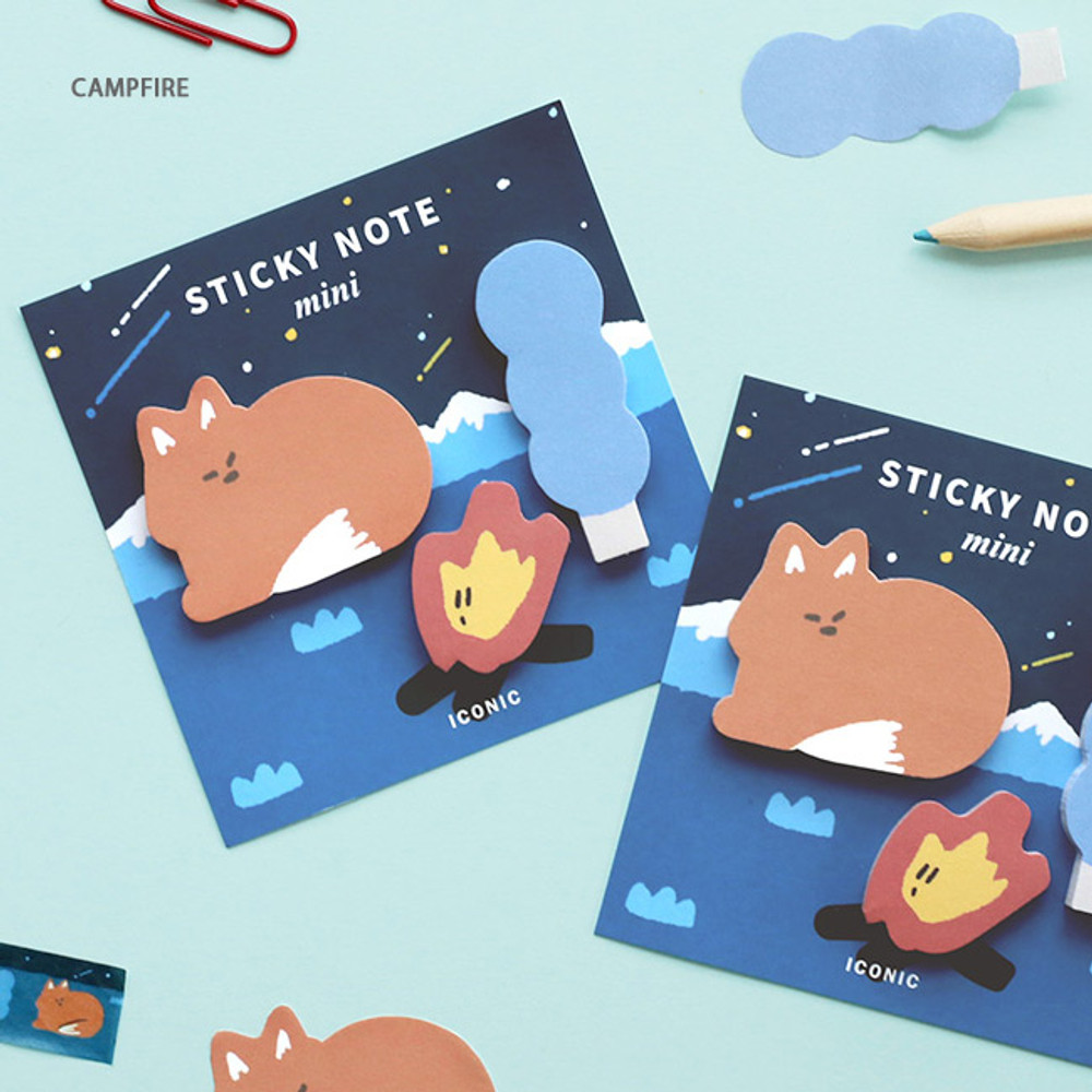 Iconic Mini buddy sticky note memo set - fallindesign