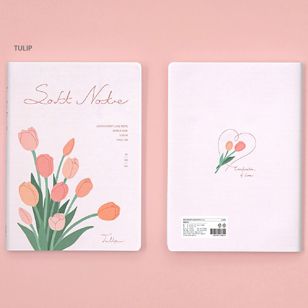 Tulip - Ardium Soft medium lined notebook 128 pages
