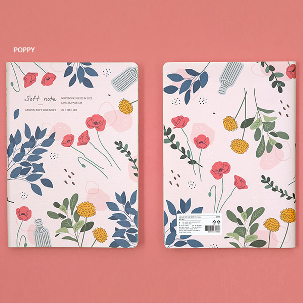 Poppy - Ardium Soft medium lined notebook 128 pages