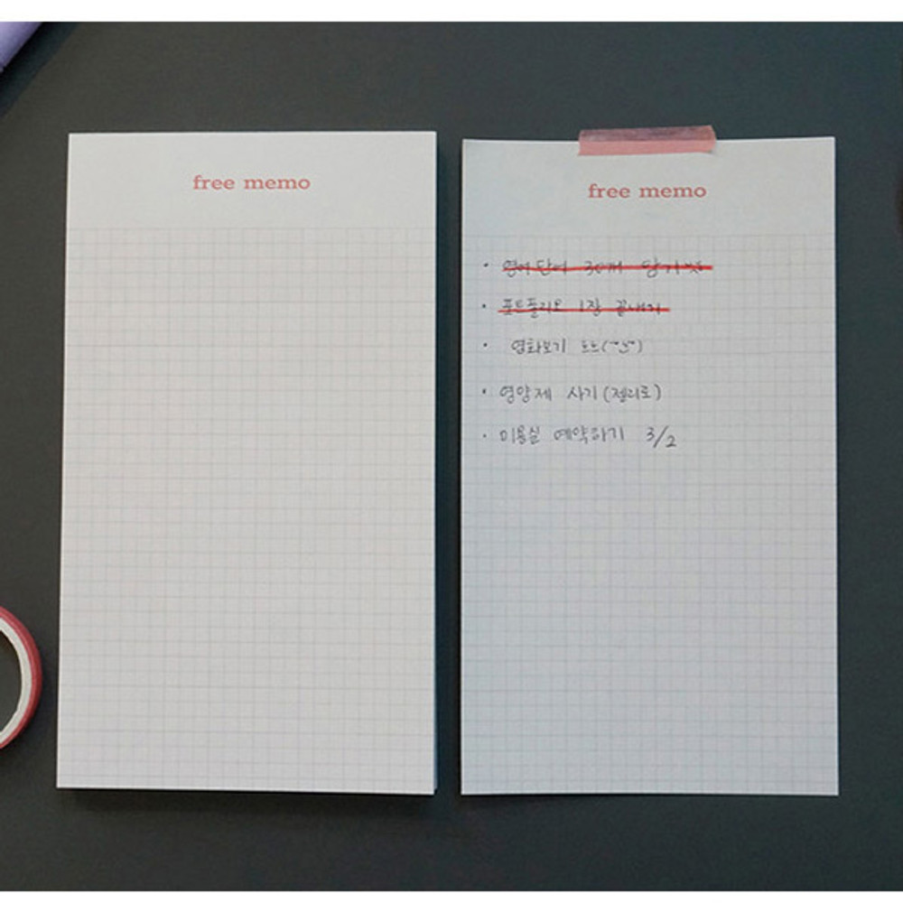 Usage example - N.IVY Today is grid free memo notepad checklist